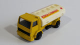 Vintage Majorette Ford Petrol Company Oil Fuel Tanker Truck Yellow Die Cast Toy Car Vehicle Petrol Collectible No. 241 - 245