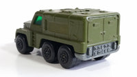 1973 Lesney Matchbox Rolamatics No. 16 Badger Army Green Radar Truck Die Cast Toy Car Military Vehicle