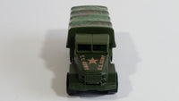 1986 Hot Wheels Troop Convoy U.S. Army Olive Green Die Cast Toy Car Military Vehicle