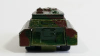 Vintage 1976 Lesney Matchbox Rolamatics No. 70 S.P Gun Tank Army Olive Green and Brown Camouflage Die Cast Toy Car Military Weaponry Vehicle with Moving Gun Made in England