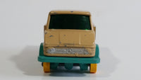 Vintage 1967 Lesney No. 49 Mercedes Benz Unimog Tan and Aqua Teal Die Cast Toy Car Vehicle Made in England