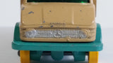 Vintage 1967 Lesney No. 49 Mercedes Benz Unimog Tan and Aqua Teal Die Cast Toy Car Vehicle Made in England