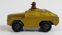 1973 Lesney Products Matchbox Rolamatics Stoat Yellow Brown Gold No. 28 Toy Car Army Military Scout Lookout Vehicle