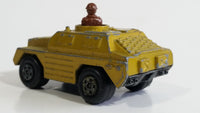 1973 Lesney Products Matchbox Rolamatics Stoat Yellow Brown Gold No. 28 Toy Car Army Military Scout Lookout Vehicle