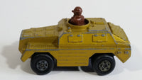 1973 Lesney Products Matchbox Rolamatics Stoat Yellow Brown Gold No. 28 Toy Car Army Military Scout Lookout Vehicle