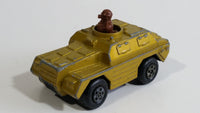 1973 Lesney Products Matchbox Rolamatics Stoat Yellow Brown Gold No. 28 Toy Car Army Military Scout Lookout Vehicle