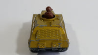 1973 Lesney Products Matchbox Rolamatics Stoat Yellow Brown Gold No. 28 Toy Car Army Military Scout Lookout Vehicle