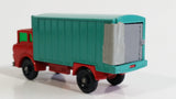 1967-1972 Lesney Matchbox No. 44 GMC Refrigerator Truck Red Turquoise (Bumper, No Tow, w/ Door Stop) (A)