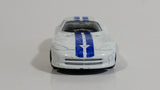 Maisto Dodge Viper White with Blue Stripes Die Cast Toy Luxury Sports Car Vehicle