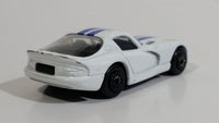 Maisto Dodge Viper White with Blue Stripes Die Cast Toy Luxury Sports Car Vehicle