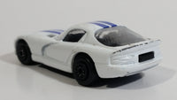 Maisto Dodge Viper White with Blue Stripes Die Cast Toy Luxury Sports Car Vehicle