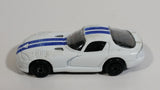 Maisto Dodge Viper White with Blue Stripes Die Cast Toy Luxury Sports Car Vehicle