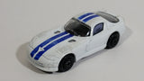 Maisto Dodge Viper White with Blue Stripes Die Cast Toy Luxury Sports Car Vehicle