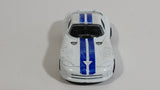 Maisto Dodge Viper White with Blue Stripes Die Cast Toy Luxury Sports Car Vehicle