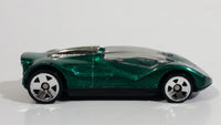 1999 Hot Wheels Double Cross Metalflake Dark Green Die Cast Toy Car Vehicle McDonald's Happy Meal 9/16