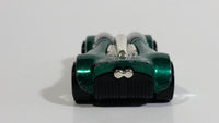 1999 Hot Wheels Double Cross Metalflake Dark Green Die Cast Toy Car Vehicle McDonald's Happy Meal 9/16