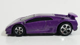 2000 Hot Wheels Lamborghini Diablo Metalflake Purple Die Cast Toy Exotic Sports Car Vehicle McDonald's Happy Meal