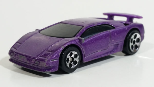 2000 Hot Wheels Lamborghini Diablo Metalflake Purple Die Cast Toy Exotic Sports Car Vehicle McDonald's Happy Meal