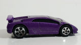 2000 Hot Wheels Lamborghini Diablo Metalflake Purple Die Cast Toy Exotic Sports Car Vehicle McDonald's Happy Meal