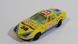 Yatming No. 1038 Chevrolet Corvette Bull King of Road Best Shot #38 Yellow Die Cast Toy Race Car Vehicle