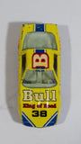 Yatming No. 1038 Chevrolet Corvette Bull King of Road Best Shot #38 Yellow Die Cast Toy Race Car Vehicle