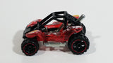 2013 Hot Wheels Stunt Circuit Power Sander Dune Buddy Clear Red Die Cast Toy Car Vehicle