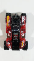 2013 Hot Wheels Stunt Circuit Power Sander Dune Buddy Clear Red Die Cast Toy Car Vehicle