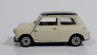 Motor Max 6017 Austin Mini Cooper Cream White with Black Roof Die Cast Toy Car Vehicle