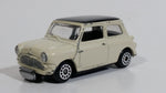 Motor Max 6017 Austin Mini Cooper Cream White with Black Roof Die Cast Toy Car Vehicle