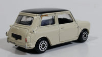 Motor Max 6017 Austin Mini Cooper Cream White with Black Roof Die Cast Toy Car Vehicle