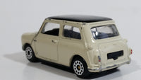 Motor Max 6017 Austin Mini Cooper Cream White with Black Roof Die Cast Toy Car Vehicle