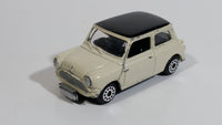 Motor Max 6017 Austin Mini Cooper Cream White with Black Roof Die Cast Toy Car Vehicle