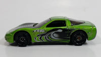 2002 Hot Wheels Octoblast '97 Corvette Metalflake Green Die Cast Toy Car Vehicle