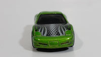 2002 Hot Wheels Octoblast '97 Corvette Metalflake Green Die Cast Toy Car Vehicle