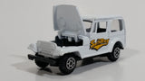 Welly No. 3333 Jeep CJ-7 White "SunRay" Die Cast Toy Car Vehicle with Opening Hood