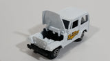 Welly No. 3333 Jeep CJ-7 White "SunRay" Die Cast Toy Car Vehicle with Opening Hood