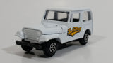 Welly No. 3333 Jeep CJ-7 White "SunRay" Die Cast Toy Car Vehicle with Opening Hood