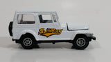 Welly No. 3333 Jeep CJ-7 White "SunRay" Die Cast Toy Car Vehicle with Opening Hood