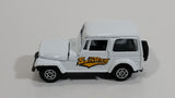 Welly No. 3333 Jeep CJ-7 White "SunRay" Die Cast Toy Car Vehicle with Opening Hood