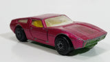Vintage 1972 Lesney Matchbox Superfast No. 32 Maserati Bora Magenta Pink Die Cast Toy Car Vehicle with Opening Doors Made in England