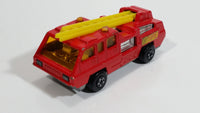 Vintage 1975 Lesney Matchbox Superfast No. 22 Blaze Buster Fire Ladder Truck Die Cast Toy Car Fire Fighting Rescue Emergency Vehicle Made in England