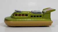 Vintage 1972 Lesney Matchbox Superfast Hovercraft No. 72 & 2 Green and Tan Die Cast Toy Watercraft Boat Rescue Emergency Vehicle Made in England