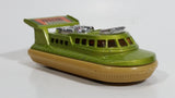 Vintage 1972 Lesney Matchbox Superfast Hovercraft No. 72 & 2 Green and Tan Die Cast Toy Watercraft Boat Rescue Emergency Vehicle Made in England