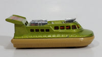 Vintage 1972 Lesney Matchbox Superfast Hovercraft No. 72 & 2 Green and Tan Die Cast Toy Watercraft Boat Rescue Emergency Vehicle Made in England