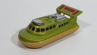 Vintage 1972 Lesney Matchbox Superfast Hovercraft No. 72 & 2 Green and Tan Die Cast Toy Watercraft Boat Rescue Emergency Vehicle Made in England