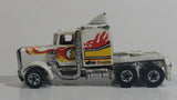 1983 Hot Wheels Long Shot Semi Tractor Truck Rig Pennzoil #1 White Die Cast Car Vehicle