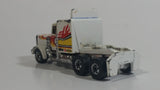 1983 Hot Wheels Long Shot Semi Tractor Truck Rig Pennzoil #1 White Die Cast Car Vehicle