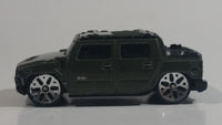 2001 Maisto Hummer H2 Concept Dark Olive Army Green Die Cast Toy Car Vehicle