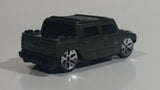 2001 Maisto Hummer H2 Concept Dark Olive Army Green Die Cast Toy Car Vehicle