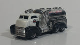 2009 Hot Wheels Fast Gassin Fuel Truck White with Chrome Tank Die Cast Toy Car Vehicle